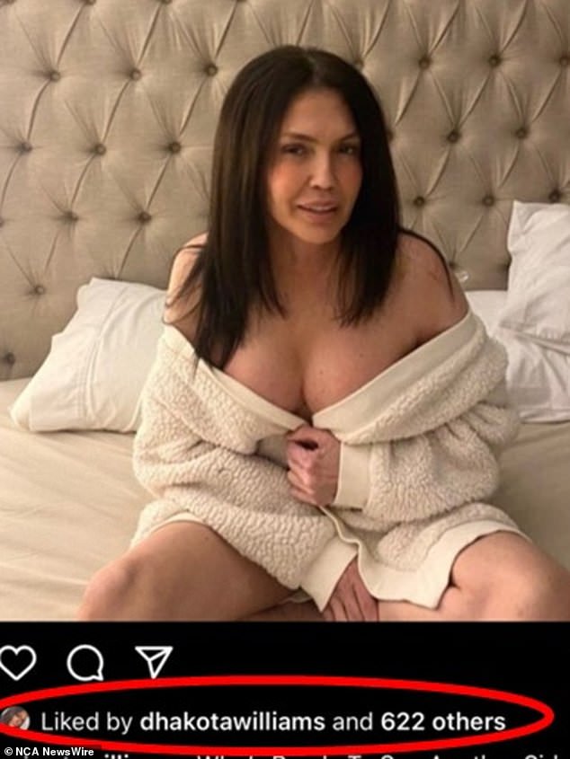 Dhakota has already been 'liking' her mum's raunchy posts, indicating that they both support each other's new careers in adult entertainment