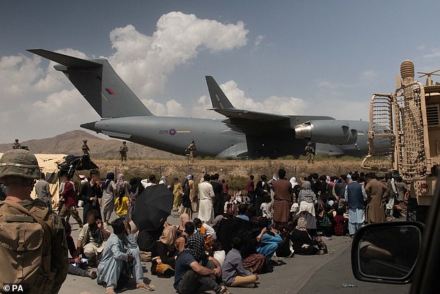 Members of the UK Armed Forces taking part in the evacuation from Kabul last year