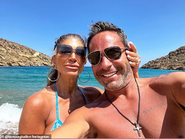 Letting everyone know: Giudice and Ruelas went public as a couple in November 2020; pictured during their honeymoon