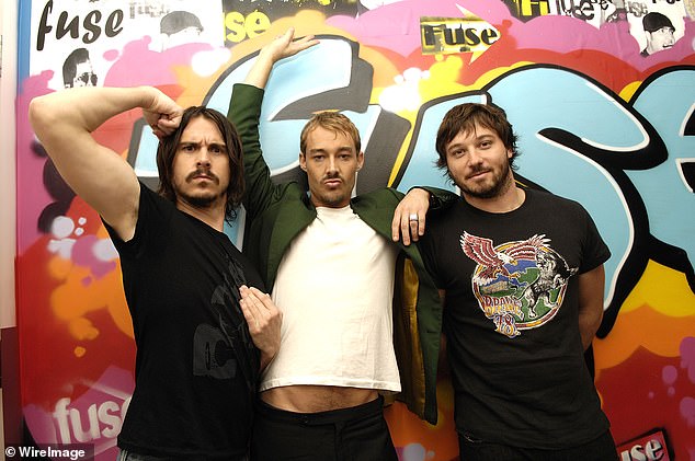 Chris rose to fame in Australian rock band Silverchair who raced to the top of the charts in 1994. The band, which includes singer Daniel Johns (centre) and drummer Ben Gillies (left), went on a 'definite hiatus' in 2011