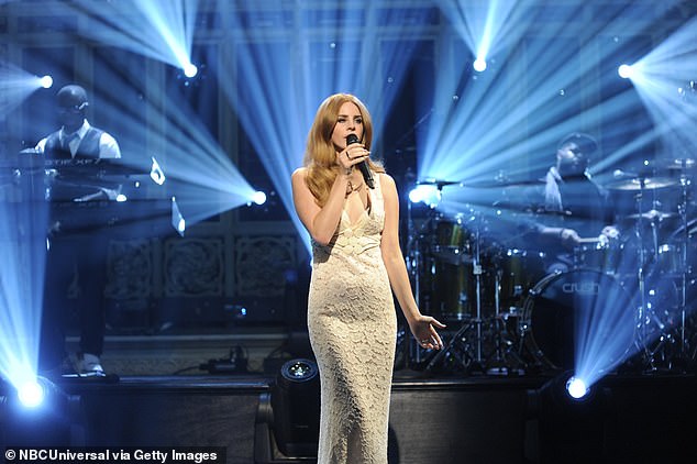 She's come a long way: The singer became a household name with her polarizing performance (pictured) on Saturday Night Live in 2012, ahead of the release of her second album, Born To Die