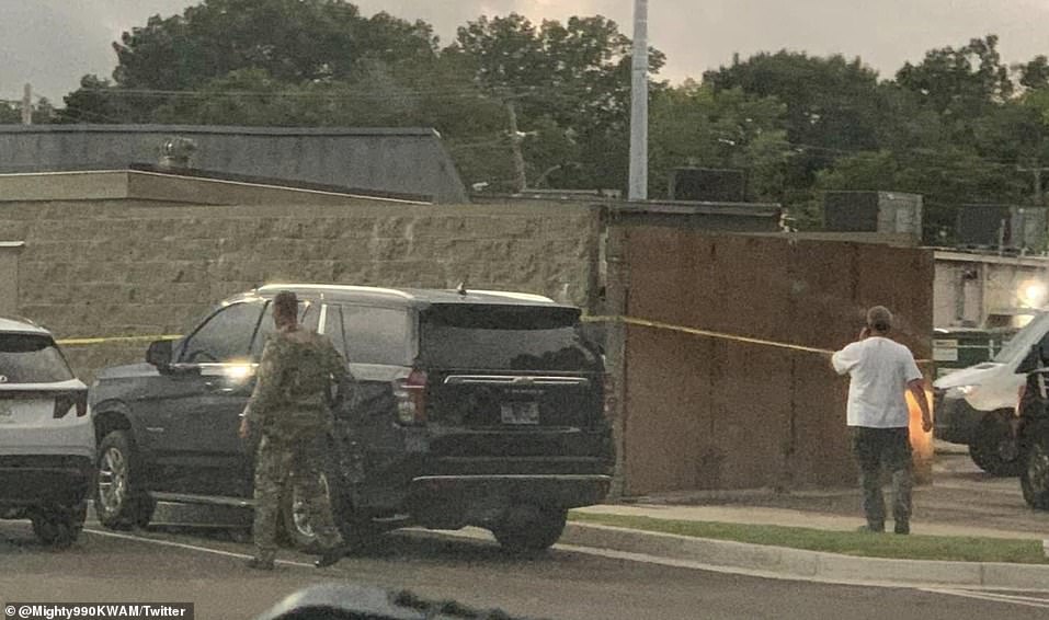 Not long after the raid, police were seen searching dumpsters outside of a McDonald's restaurant along South Perkins Street in the city