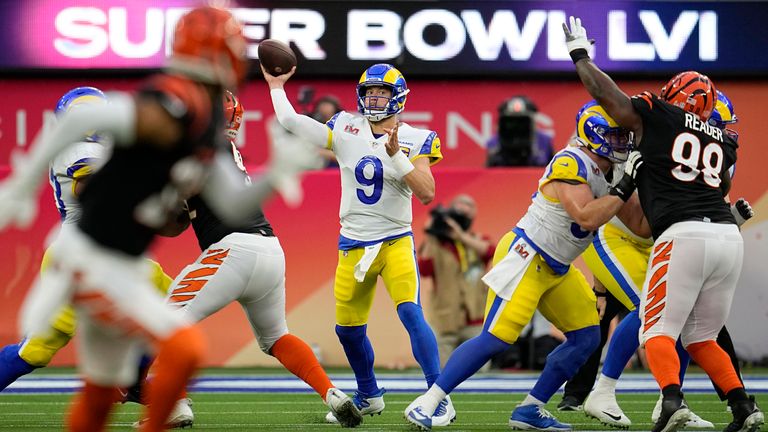 Highlights of Super Bowl LVI between the LA Rams and the Cincinnati Bengals