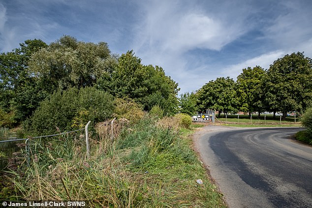 The pond is sat on a sharp bend, meaning fast moving vehicles that lost control while travelling out of Whittering westwards may end up in the water