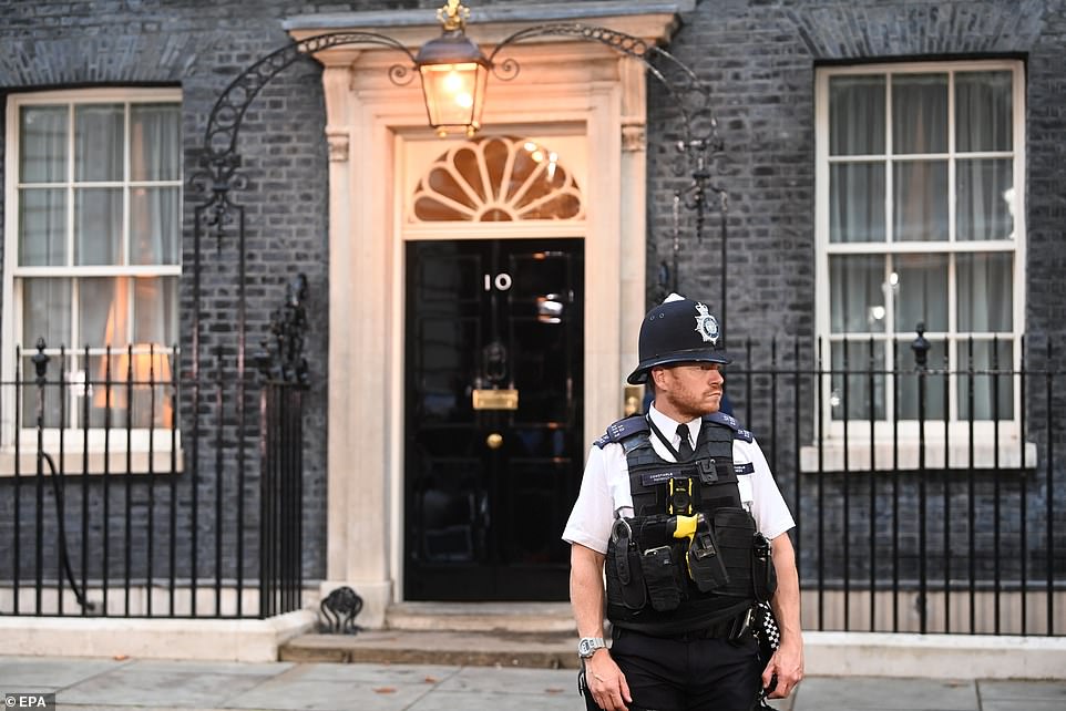 Mr Johnson was forced to bring forward his address due to bad weather expected to affect his flight to see the Queen in Scotland