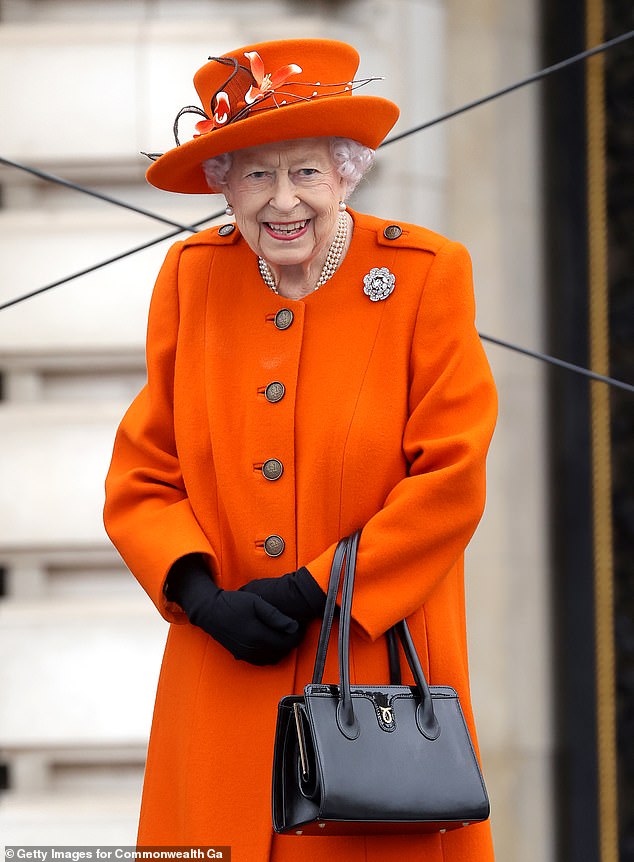 Farewell: The country's longest-reigning royal, Queen Elizabeth II, died 'peacefully', aged 96, at Balmoral in Scotland last Thursday (pictured in October 2021)