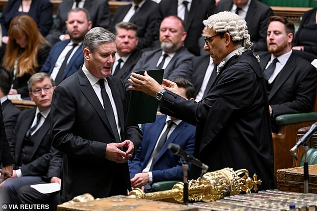 Labour leader Keir Starmer took the oath and swore allegiance to King Charles III on Saturday