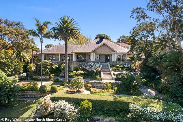 The house (pictured, before the fire) was built in 1915 and sold last year for $24million