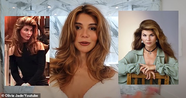 'I wanted to emulate her': The Project Angel Food ambassador's youngest daughter Olivia Jade Giannulli - turning 23 on September 28 - uploaded a YouTube vlog demonstrating '90s Sitcom Star Glam' on August 29