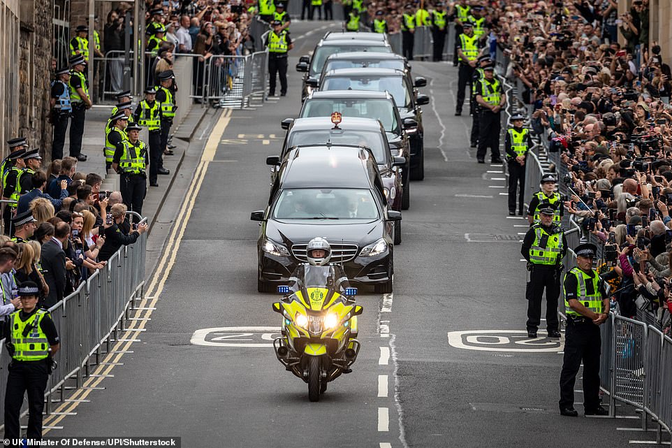 Police are having to guard routes used by the King, senior royals and when Her Majesty's coffin is being moved