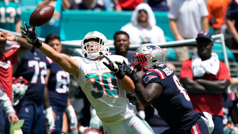 Highlights of the New England Patriots against the Miami Dolphins from Week One of the NFL season