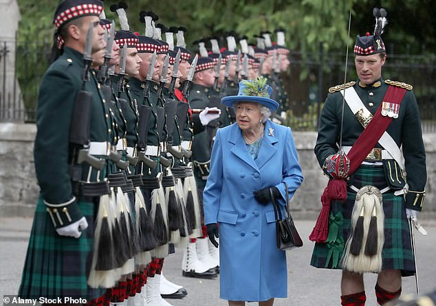 Major Thompson (pictured right) had previously accompanied Queen Elizabeth II upon her arrival at Balmoral earlier this summer, prior to her death