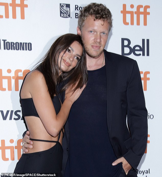 Going solo: Emily's book signing takes place after her split from husband Sebastian Bear-McClard, allegedly over his infidelities. The couple share a one-year-old son named Sylvester; seen in 2019 in Toronto,