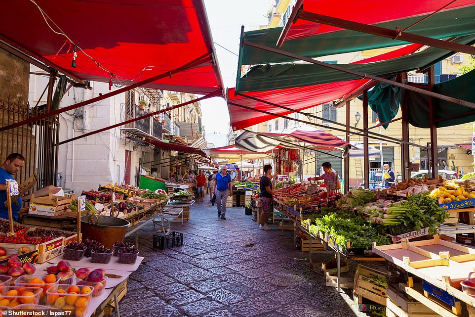 Sicily’s bountiful produce on display at the Capo market. 'I yearn to take it all home,' says Nigel