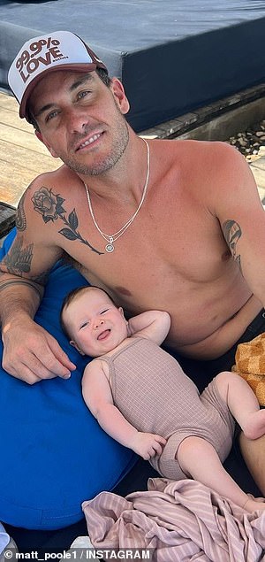 Matt did, however, shared several adorable photos with his newborn daughter Posy