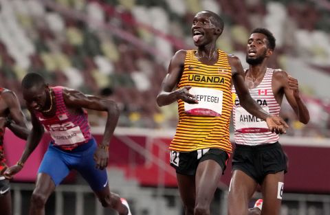 <strong>Joshua Cheptegei, Uganda:</strong> More history for Uganda came from world record-holder Cheptegei, who won gold in the men's 5,000m and silver in the men's 10,000m -- becoming the first Ugandan to win two Olympic medals at the same Games.