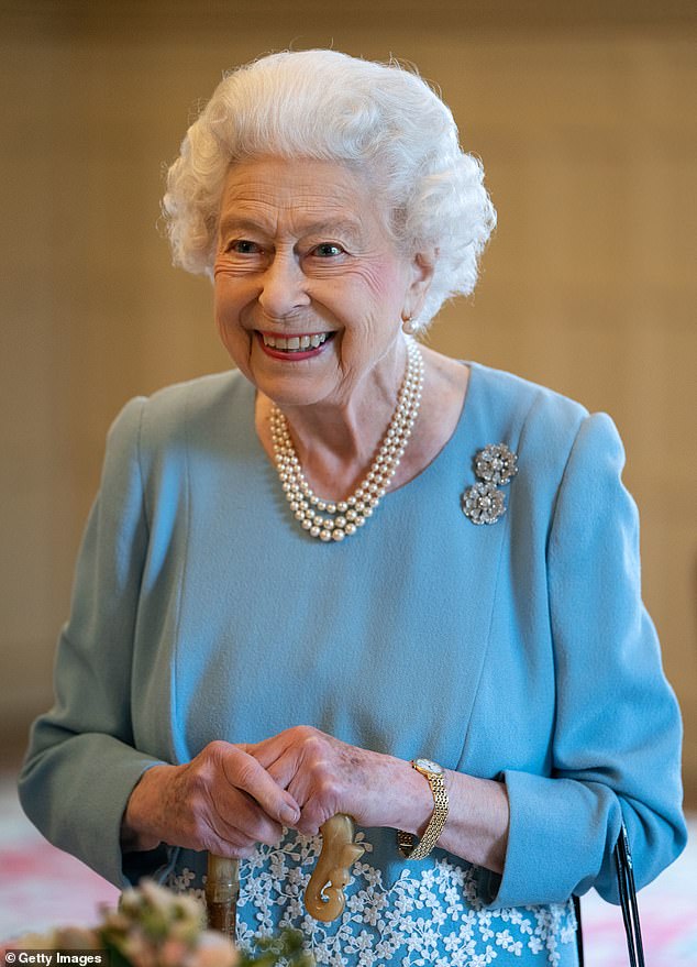 Farewell: The United Kingdom was placed in a period of mourning on Thursday 8 September after Buckingham Palace announced the Queen's passing (pictured in February)