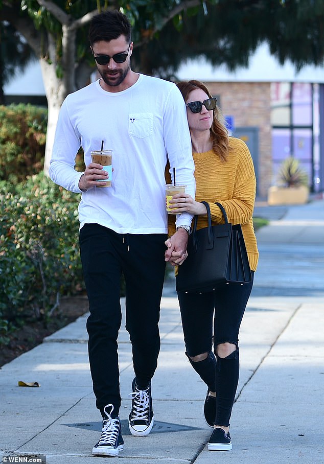 Reality: Brittany was reportedly unhappy about their lives being turned into a storyline on Selling The OC.  A source said allegations that a costar tried to kiss Tyler off-camera were 'the final straw'; pictured in Los Angeles December in 2018