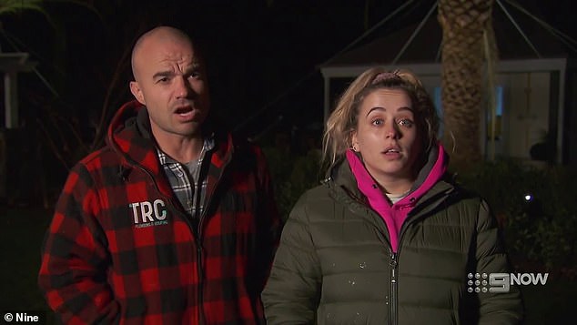 The other teams accused the Melbourne couple of getting a 'pity victory' as the challenge required the teams to buy an item fit for a kitchen. Tom (left) said it was a 'sympathy vote'