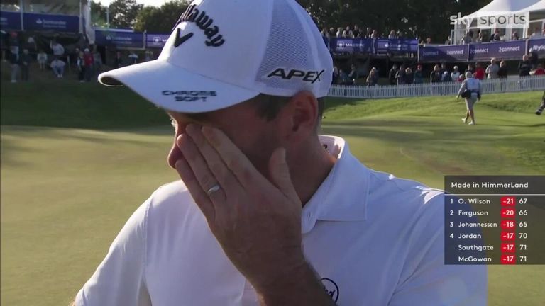 'I wasn't going to cry' | Wilson in tears after first DP World Tour win since 2014