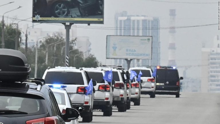 Zaporizhzhia: IAEA inspectors arrive at Ukrainian nuclear plant amid shelling