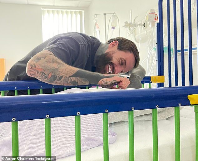 Aaron Chalmers reveals newborn son Oakley has returned to hospital for ‘unexpected’ operation