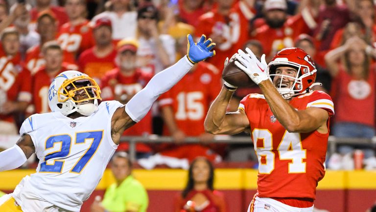 Highlights of the Los Angeles Chargers against the Kansas City Chiefs from Week Two of the NFL season.