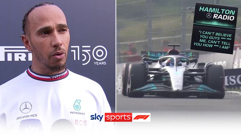 Lewis Hamilton apologised for criticising Mercedes' strategy over team radio, admitting he was 'on the edge of breaking point with emotions'.