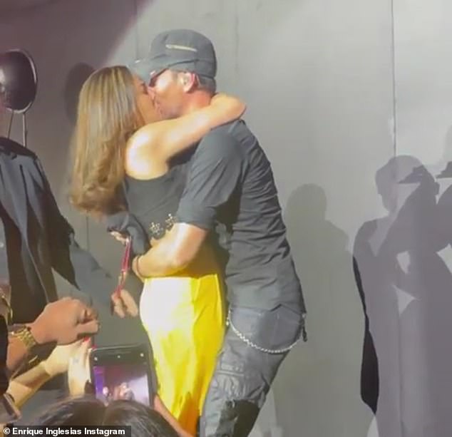 Enrique Iglesias shares video of an eager fan kissing him in Las Vegas