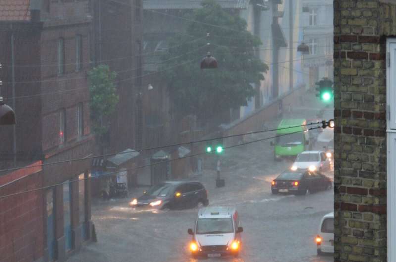 Global warming doubled the risk for Copenhagen's historic 2011 cloudburst