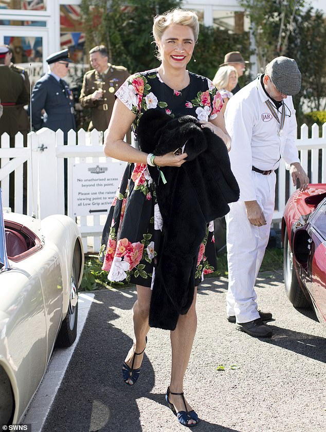 Jodie Kidd ditches the designer dresses in favour of vintage glamour at themed Goodwood Revival