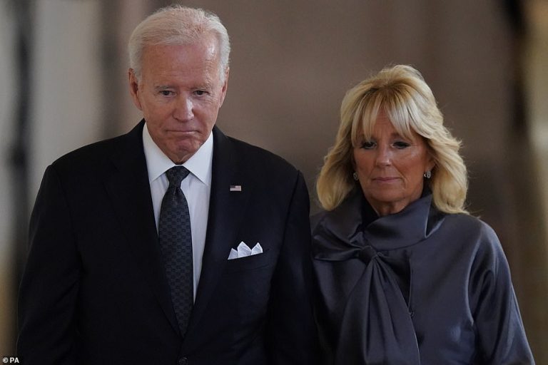 Joe and Jill Biden arrive in London to pay respects to Queen Elizabeth II