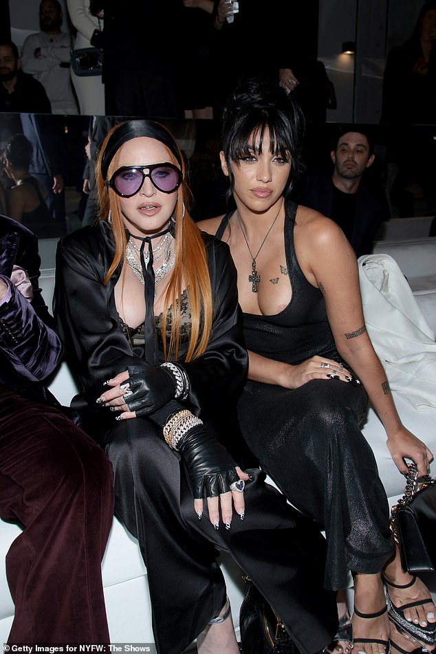 Madonna takes in the Tom Ford fashion show at NYFW with lookalike daughter Lourdes