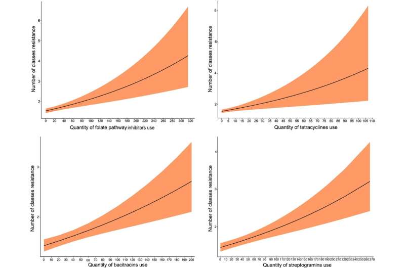 Modeling antimicrobial use and resistance in Canadian turkey flocks