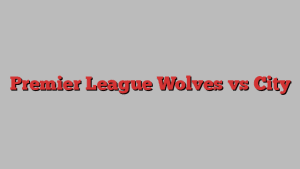 Premier League Wolves vs City