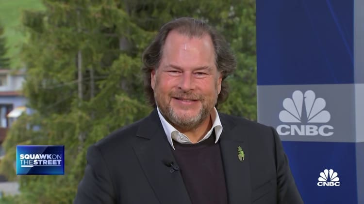 Salesforce was born in the 2001 recession, says chairman and co-CEO Marc Benioff