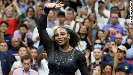 Serena Williams bids a tearful farewell to fans after losing to Ajla Tomljanovic in the US Open.