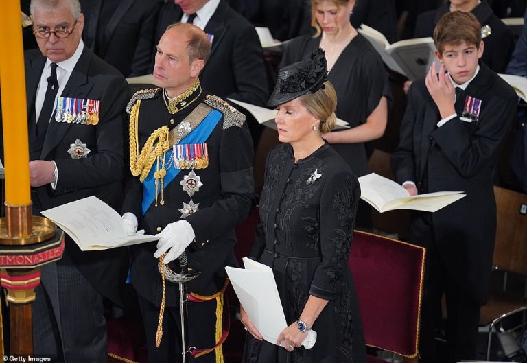 Sophie Wessex and Prince Edward cry at Queen’s Funeral