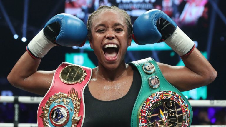 Natasha Jonas overcomes Patricia Berghult to unify WBO and WBC super-welterweight world titles | Boxing News