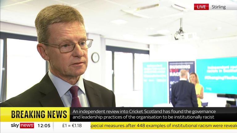 'Everybody in the sport, at every level, has to look at the role they've played in this' said Cricket Scotland's interim chief executive Gordon Arthur following the review earlier this year