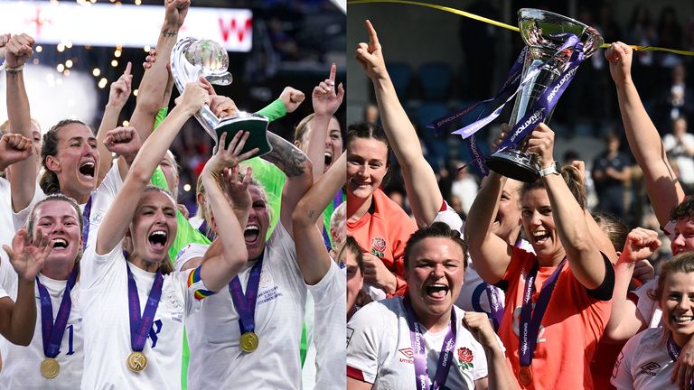 Women's Rugby World Cup favourites England can take inspiration from the Euro-winning Lionesses heading into the tournament, according to head coach Simon Middleton