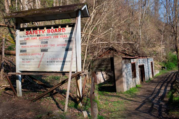 The abandoned coal mining town of Kaymoor