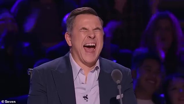 Australia's Got Talent judge David Walliams (pictured) laughed out loud