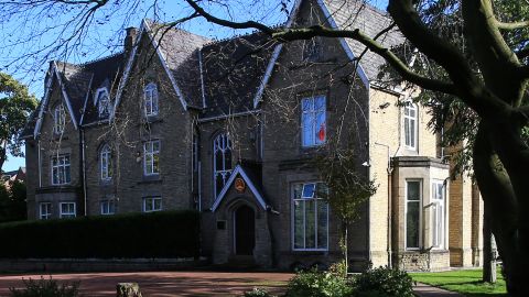 The Chinese consulate in Manchester on October 17, a day after a scuffle between Hong Kong protesters and Chinese consulate members of staff.