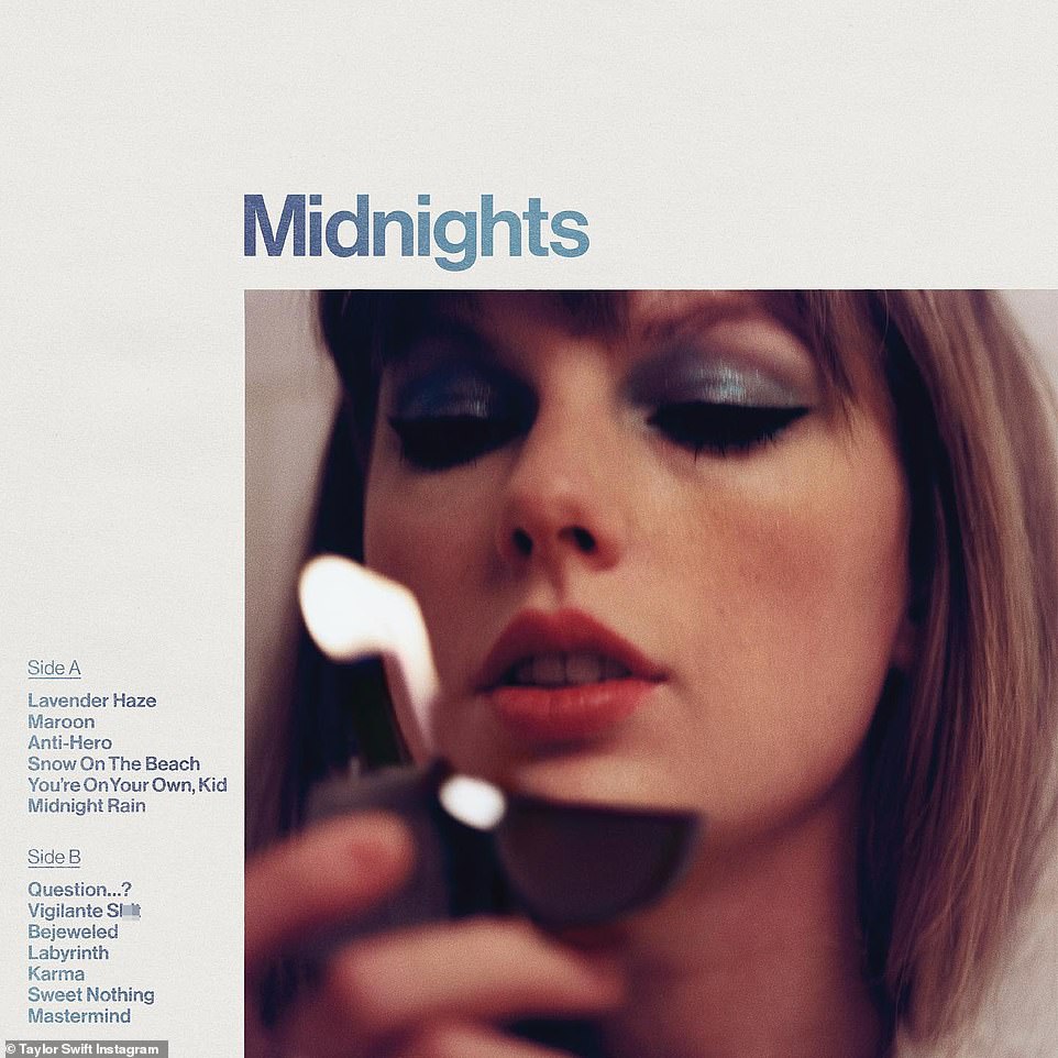 Impressed: Taylor is already receiving high praise from fans and critics, alike, just hours after releasing her highly-anticipated album Midnights early Friday morning