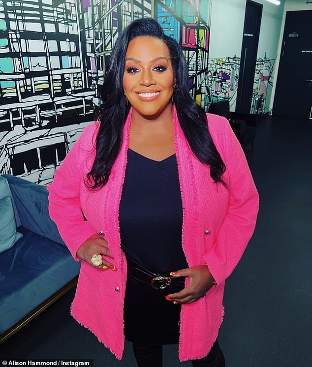 Cheeky: Alison Hammond shared a cheeky post after the Prime Minister's resignation