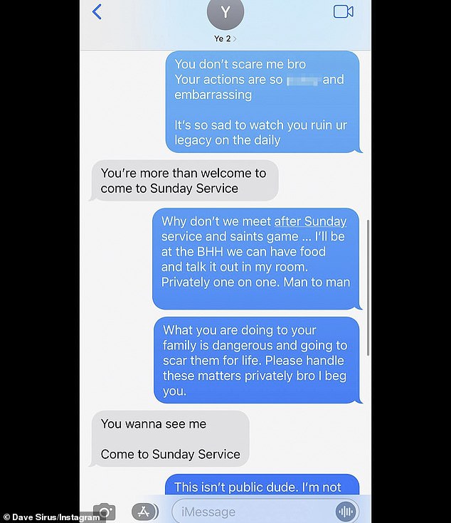 'What you are doing to your family is dangerous and going to scar them for life,' Pete told Kanye. 'Please handle these matters privately bro I beg you'