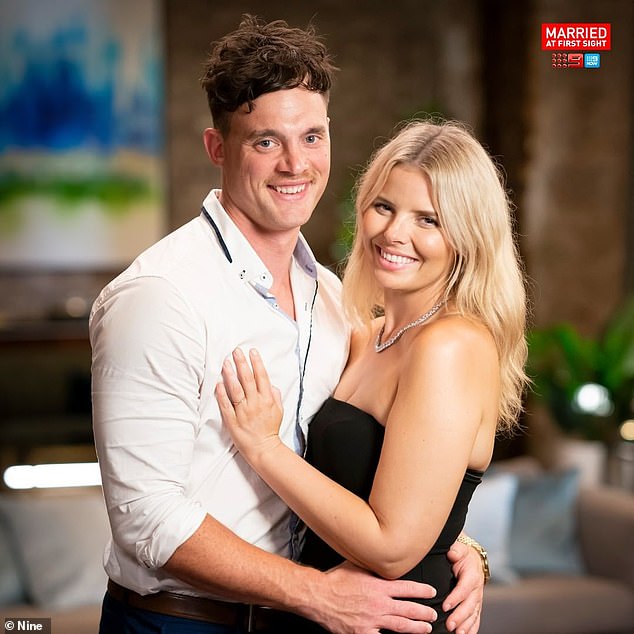 She has previously complained about her 'villain edit' and says she was forced to resign from her teaching job because of the brutal backlash from viewers. (Pictured with ex Jackson Lonie)