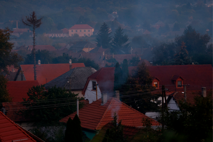 The smoke-shrouded city of Ózd