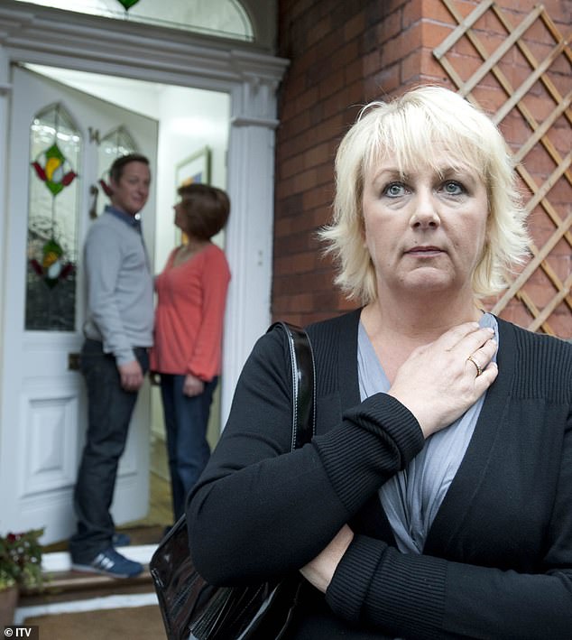 Big bucks: The soap star, who plays Eileen Grimshaw on the ITV serial, agreed to head into the jungle after she was offered a big pay cheque (pictured on soap in 2011)